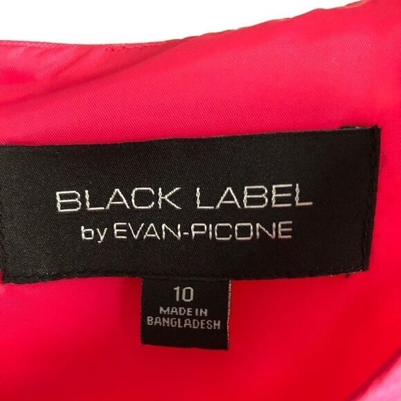 Black Label Evan Picone Pink Dress Sz 10 - Picture 2 of 4